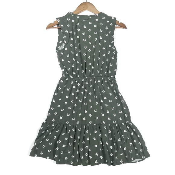 Ann Taylor LOFT Green Printed Dress - Picture 3 of 5